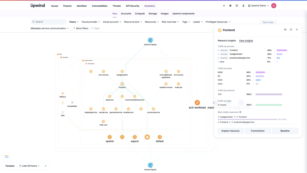 Streamlined network visibility helps protect complex cloud architectures by making it easy to enforce network policies.